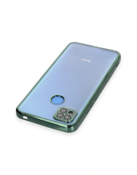 Newface Xiaomi Redmi 9C Kılıf Razer Lensli Silikon - Yeşil