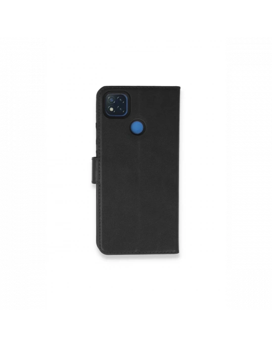 Newface Xiaomi Redmi 9C Kılıf Trend S Plus Kapaklı Kılıf - Siyah