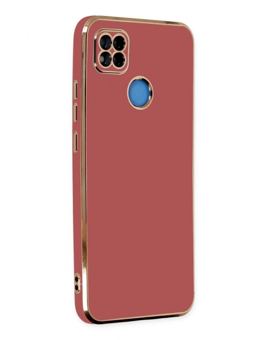 Newface Xiaomi Redmi 9C Kılıf Volet Silikon - Kırmızı