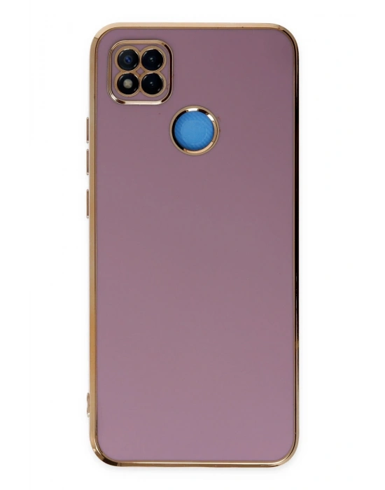 Newface Xiaomi Redmi 9C Kılıf Volet Silikon - Mor