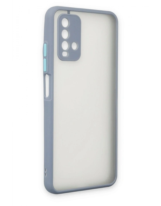 Newface Xiaomi Redmi 9T Kılıf Montreal Silikon Kapak - Gri