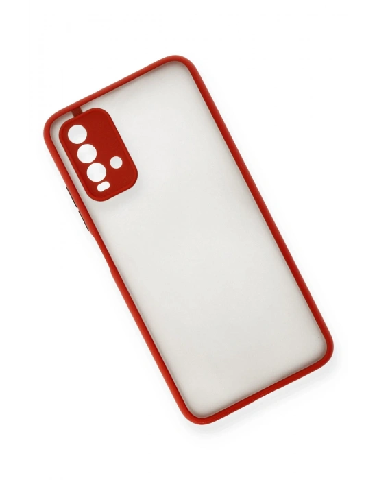 Newface Xiaomi Redmi 9T Kılıf Montreal Silikon Kapak - Kırmızı