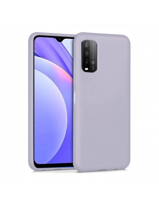 Newface Xiaomi Redmi 9T Kılıf Nano içi Kadife Silikon - Lila