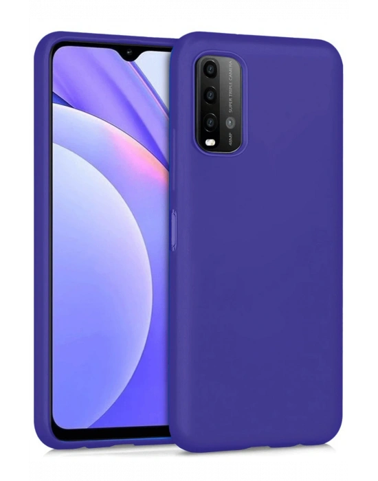 Newface Xiaomi Redmi 9T Kılıf Nano içi Kadife Silikon - Mor