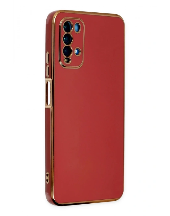 Newface Xiaomi Redmi 9T Kılıf Volet Silikon - Kırmızı