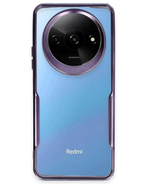 Newface Xiaomi Redmi A3 4G Kılıf Boyi Silikon Kapak - Derin Mor