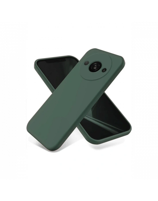 Newface Xiaomi Redmi A3 4G Kılıf First Silikon - Koyu Yeşil