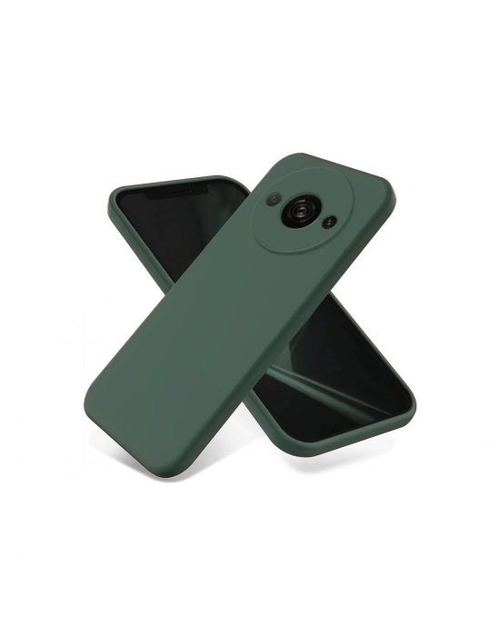 Newface Xiaomi Redmi A3 4G Kılıf First Silikon - Koyu Yeşil