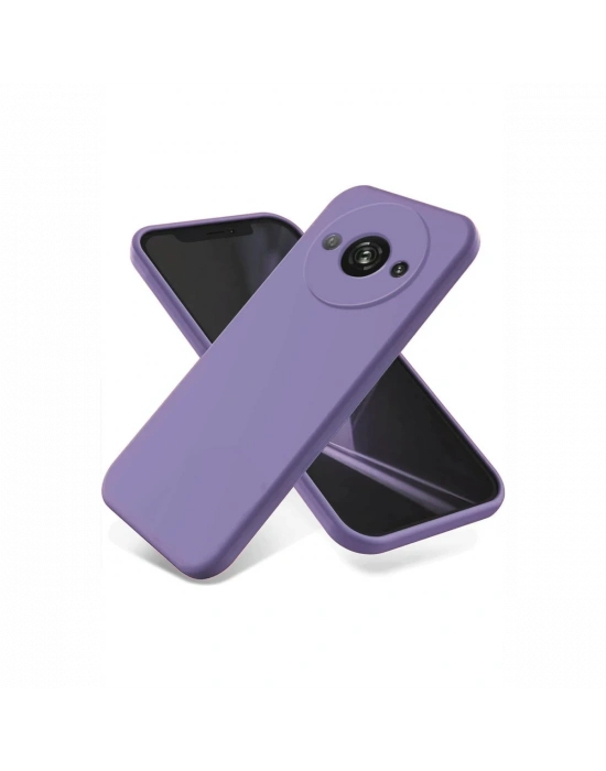 Newface Xiaomi Redmi A3 4G Kılıf First Silikon - Lila