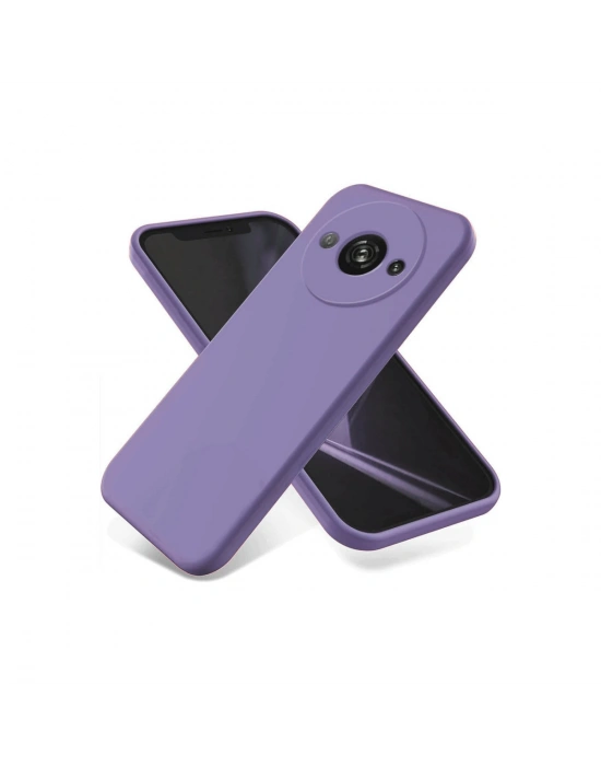 Newface Xiaomi Redmi A3 4G Kılıf First Silikon - Lila