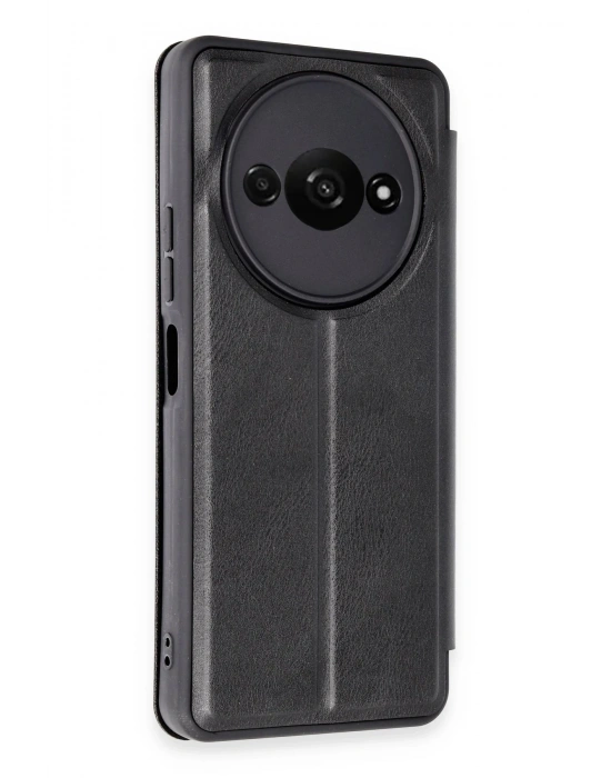 Newface Xiaomi Redmi A3 4G Kılıf Flip Cover - Siyah