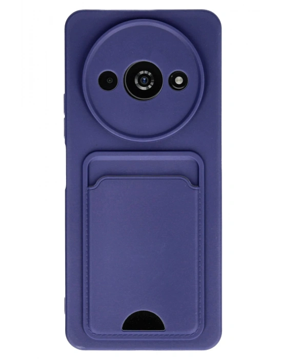 Newface Xiaomi Redmi A3 4G Kılıf Kelvin Kartvizitli Silikon - Lacivert