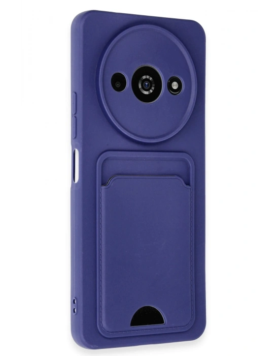 Newface Xiaomi Redmi A3 4G Kılıf Kelvin Kartvizitli Silikon - Lacivert