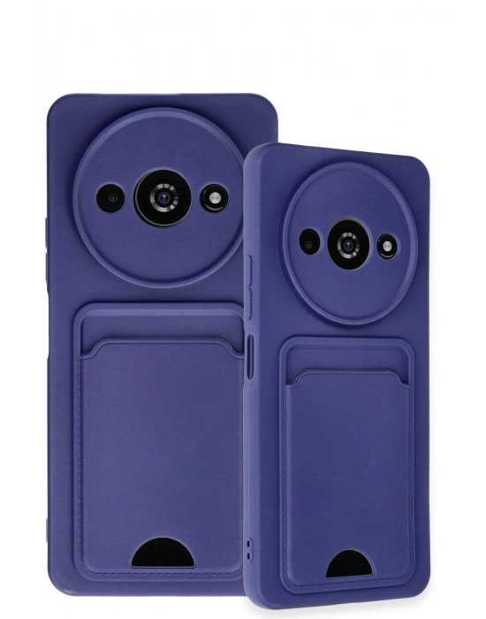 Newface Xiaomi Redmi A3 4G Kılıf Kelvin Kartvizitli Silikon - Lacivert