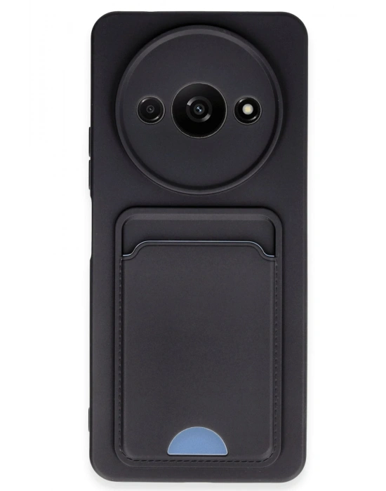 Newface Xiaomi Redmi A3 4G Kılıf Kelvin Kartvizitli Silikon - Siyah