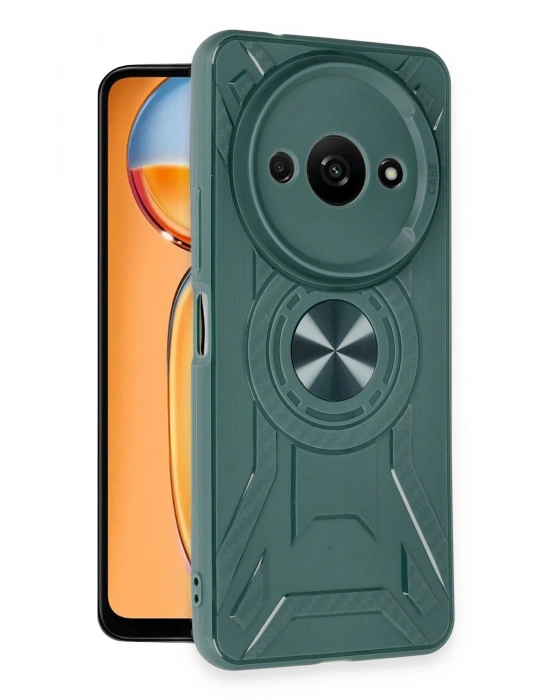 Newface Xiaomi Redmi A3 4G Kılıf Lincoln Silikon - Koyu Yeşil