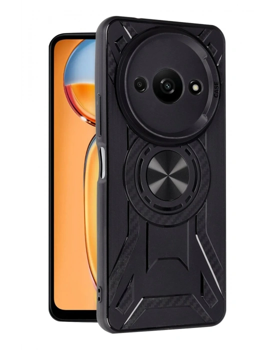 Newface Xiaomi Redmi A3 4G Kılıf Lincoln Silikon - Siyah