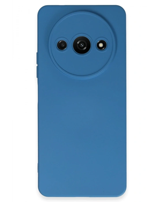 Newface Xiaomi Redmi A3 4G Kılıf Nano içi Kadife Silikon - Mavi
