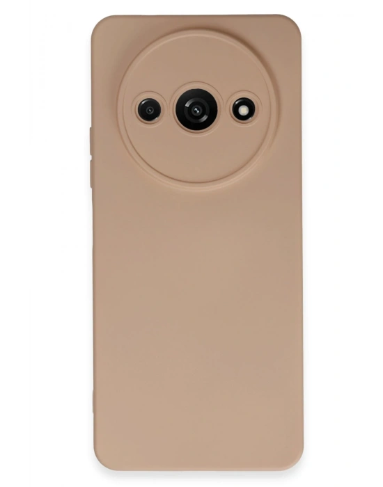 Newface Xiaomi Redmi A3 4G Kılıf Nano içi Kadife Silikon - Pudra