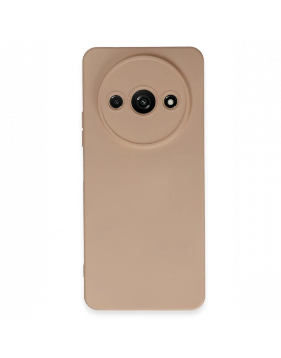 Newface Xiaomi Redmi A3 4G Kılıf Nano içi Kadife Silikon - Pudra