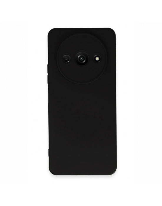 Newface Xiaomi Redmi A3 4G Kılıf Nano içi Kadife Silikon - Siyah