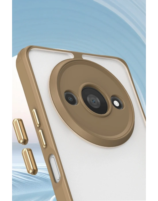 Newface Xiaomi Redmi A3 4G Kılıf Penta Silikon Kılıf - Çöl Titanyum