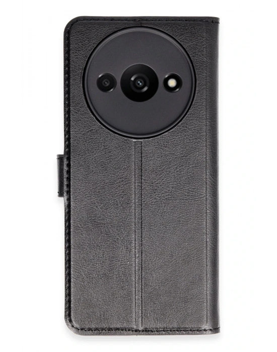 Newface Xiaomi Redmi A3 4G Kılıf Trend S Plus Kapaklı Kılıf - Siyah