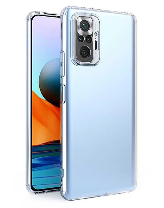 Newface Xiaomi Redmi Note 10 5G Kılıf Lüx Şeffaf Silikon