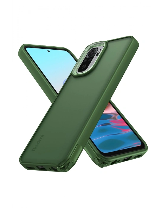 Newface Xiaomi Redmi Note 10 Kılıf Elegant Kapak - Yeşil