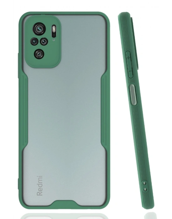 Newface Xiaomi Redmi Note 10 Kılıf Platin Silikon - Yeşil