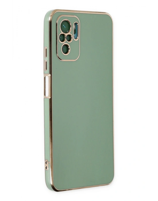 Newface Xiaomi Redmi Note 10 Kılıf Volet Silikon - Açık Yeşil