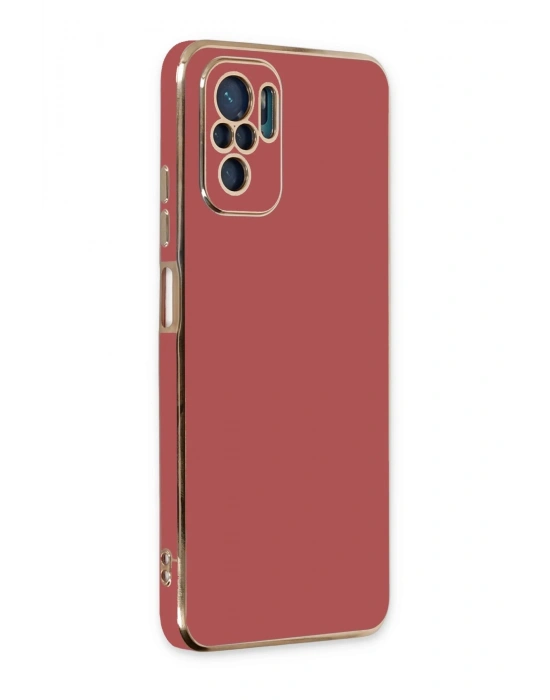 Newface Xiaomi Redmi Note 10 Kılıf Volet Silikon - Kırmızı