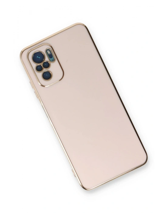 Newface Xiaomi Redmi Note 10 Kılıf Volet Silikon - Pembe