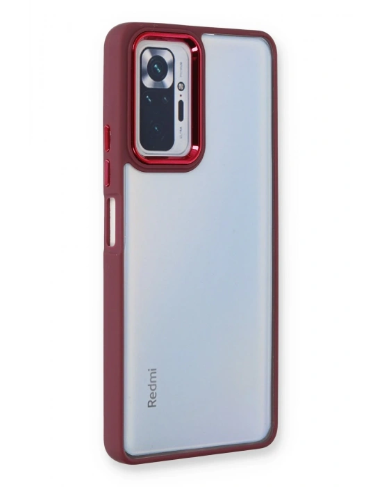 Newface Xiaomi Redmi Note 10 Pro Kılıf Dora Kapak - Kırmızı