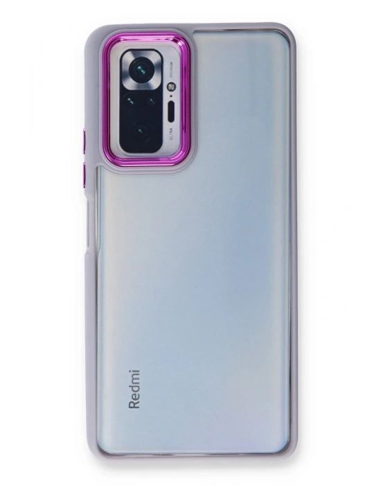 Newface Xiaomi Redmi Note 10 Pro Kılıf Dora Kapak - Lila