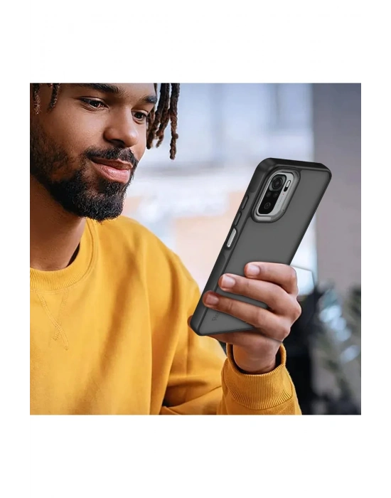 Newface Xiaomi Redmi Note 10 Pro Kılıf Elegant Kapak - Derin Mor