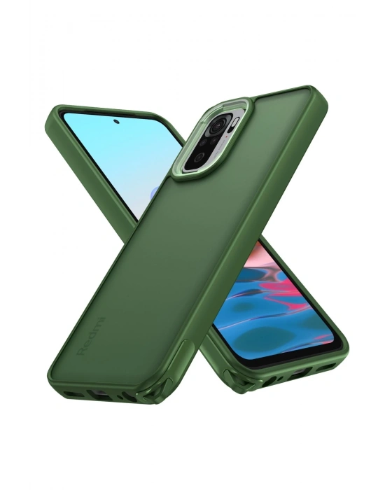 Newface Xiaomi Redmi Note 10 Pro Kılıf Elegant Kapak - Yeşil