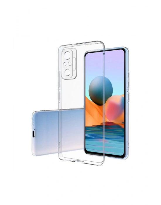 Newface Xiaomi Redmi Note 10 Pro Kılıf Lüx Şeffaf Silikon
