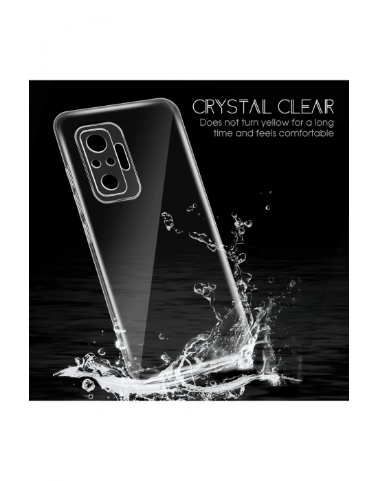 Newface Xiaomi Redmi Note 10 Pro Kılıf Lüx Şeffaf Silikon