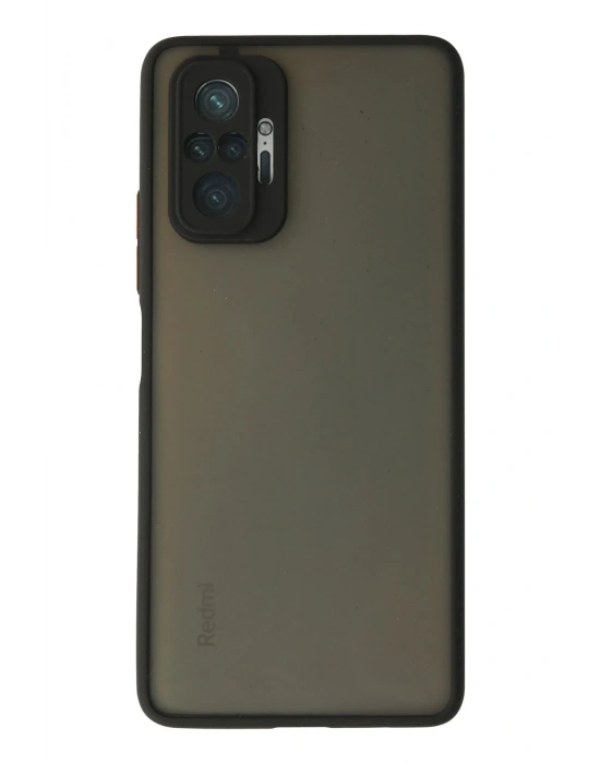 Newface Xiaomi Redmi Note 10 Pro Kılıf Montreal Silikon Kapak - Siyah