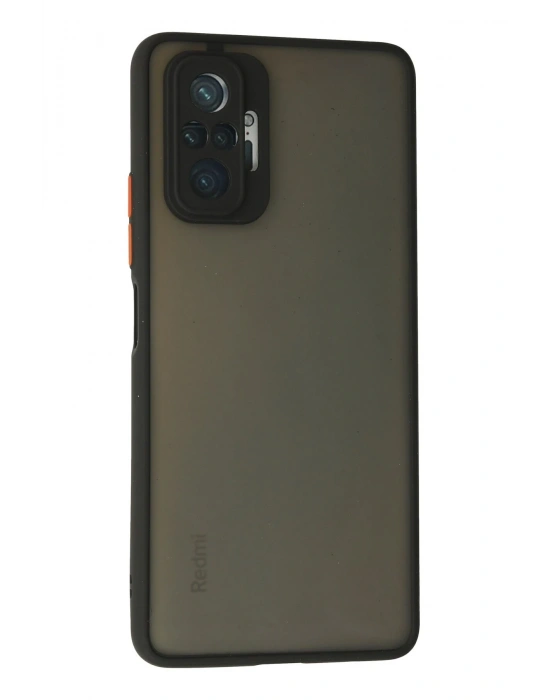 Newface Xiaomi Redmi Note 10 Pro Kılıf Montreal Silikon Kapak - Siyah