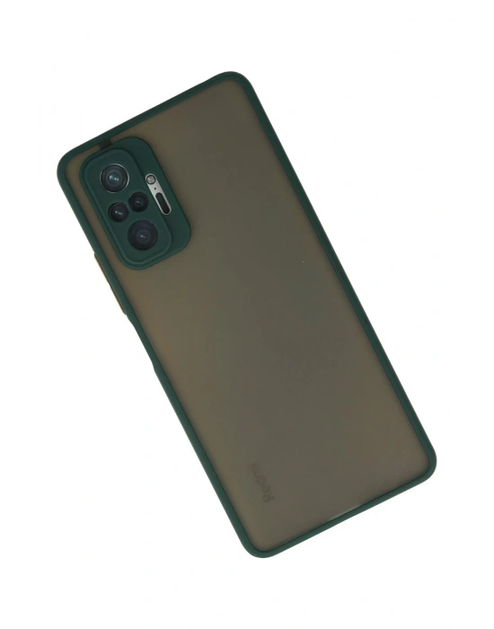 Newface Xiaomi Redmi Note 10 Pro Kılıf Montreal Silikon Kapak - Yeşil