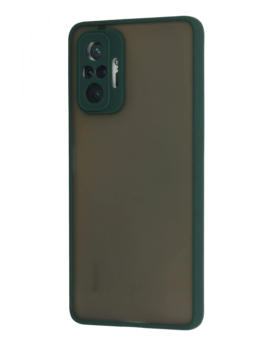 Newface Xiaomi Redmi Note 10 Pro Kılıf Montreal Silikon Kapak - Yeşil
