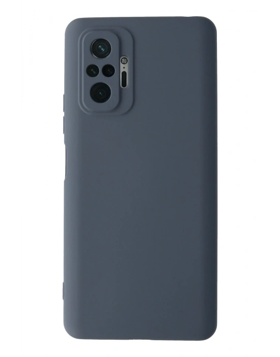 Newface Xiaomi Redmi Note 10 Pro Kılıf Nano içi Kadife Silikon - Gri