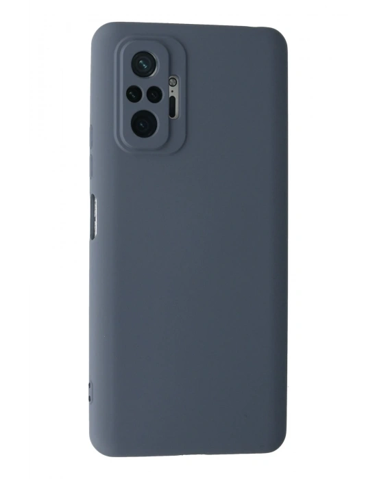 Newface Xiaomi Redmi Note 10 Pro Kılıf Nano içi Kadife Silikon - Gri