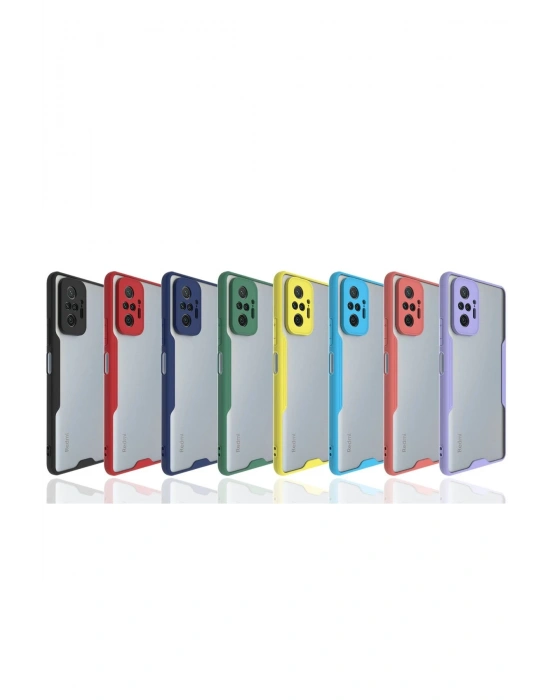 Newface Xiaomi Redmi Note 10 Pro Kılıf Platin Silikon - Sarı