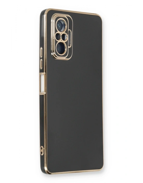 Newface Xiaomi Redmi Note 10 Pro Kılıf Volet Silikon - Siyah