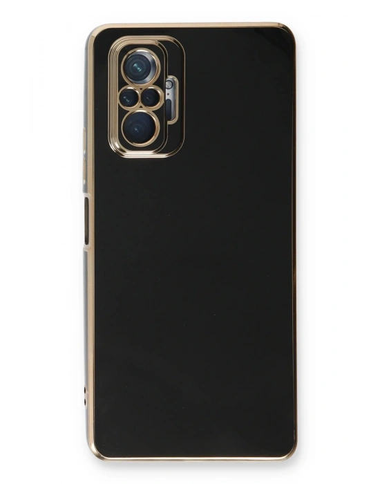 Newface Xiaomi Redmi Note 10 Pro Kılıf Volet Silikon - Siyah