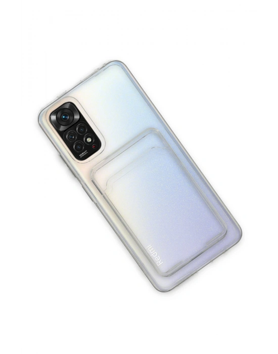 Newface Xiaomi Redmi Note 11 Kılıf Kart Şeffaf Silikon - Şeffaf