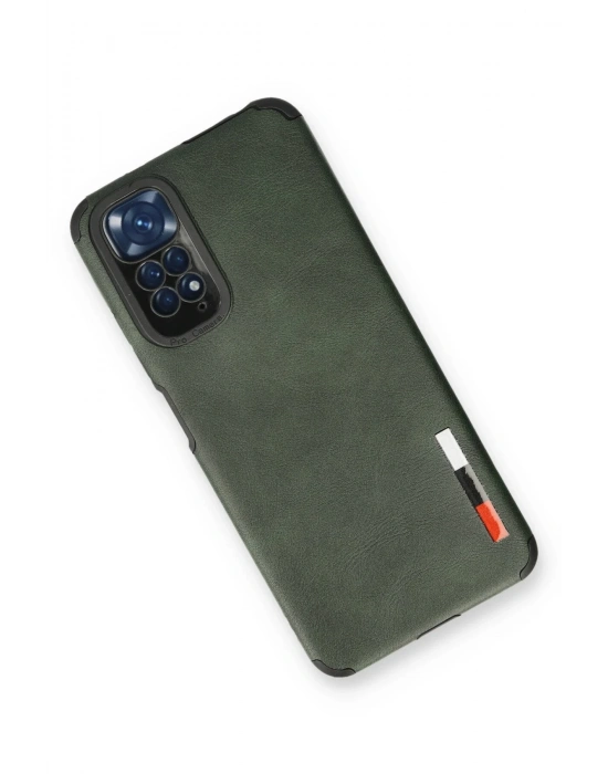 Newface Xiaomi Redmi Note 11 Kılıf Loop Deri Silikon - Yeşil